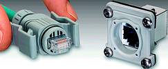 Figure 2. The Variosub RJ45 plug to protection category IP67 enables a waterproof Ethernet connection
